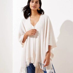 Loft Fringe Sweater Wrap